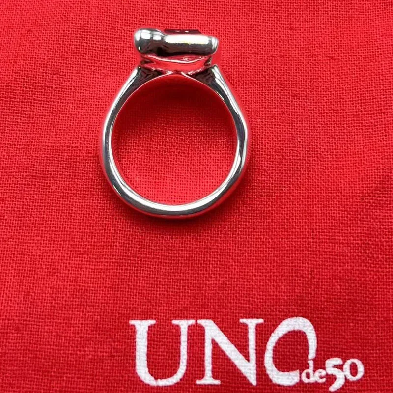 Anillo de Gema creativo de alta calidad para mujer, bolsa de regalo de joyería romántica, nuevo producto europeo y americano, gran oferta, 2023UNODE50