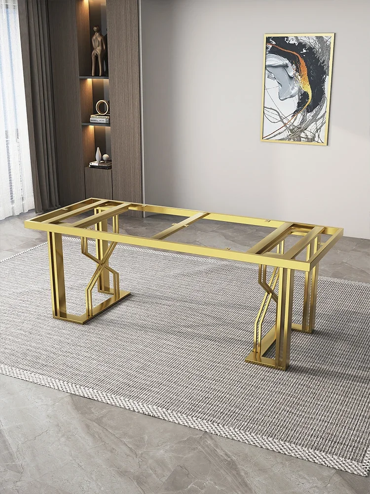 Spot table legs feet bracket custom light luxury stainless steel feet  legs marble rock slab tea  shelf le