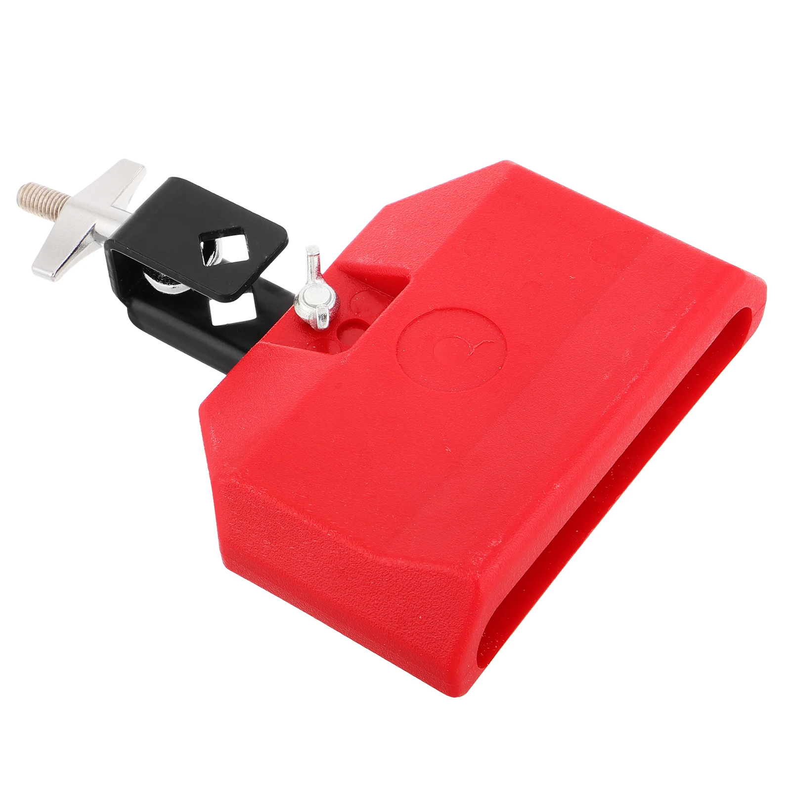 

Kit Accessories with Red Temple Blocks for Percussion Instruments Electric Drum Parts Cowbell Supplies for Performance Singing