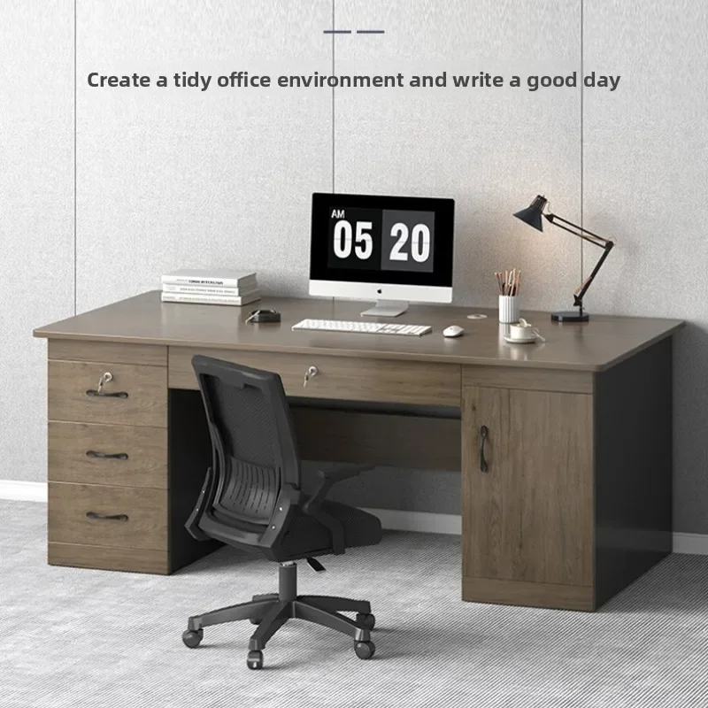 Multi-functional Modern Home Student Bedroom Study Computer Desk Office Drawer Locked Desk