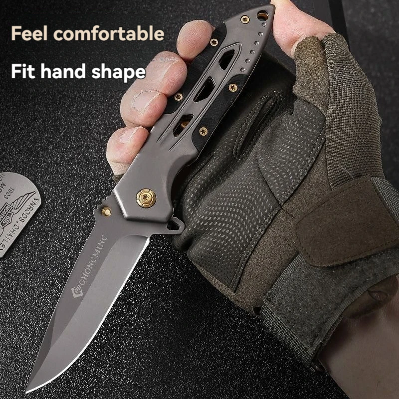 High hardness folding knife for outdoor knives, multifunctional knife