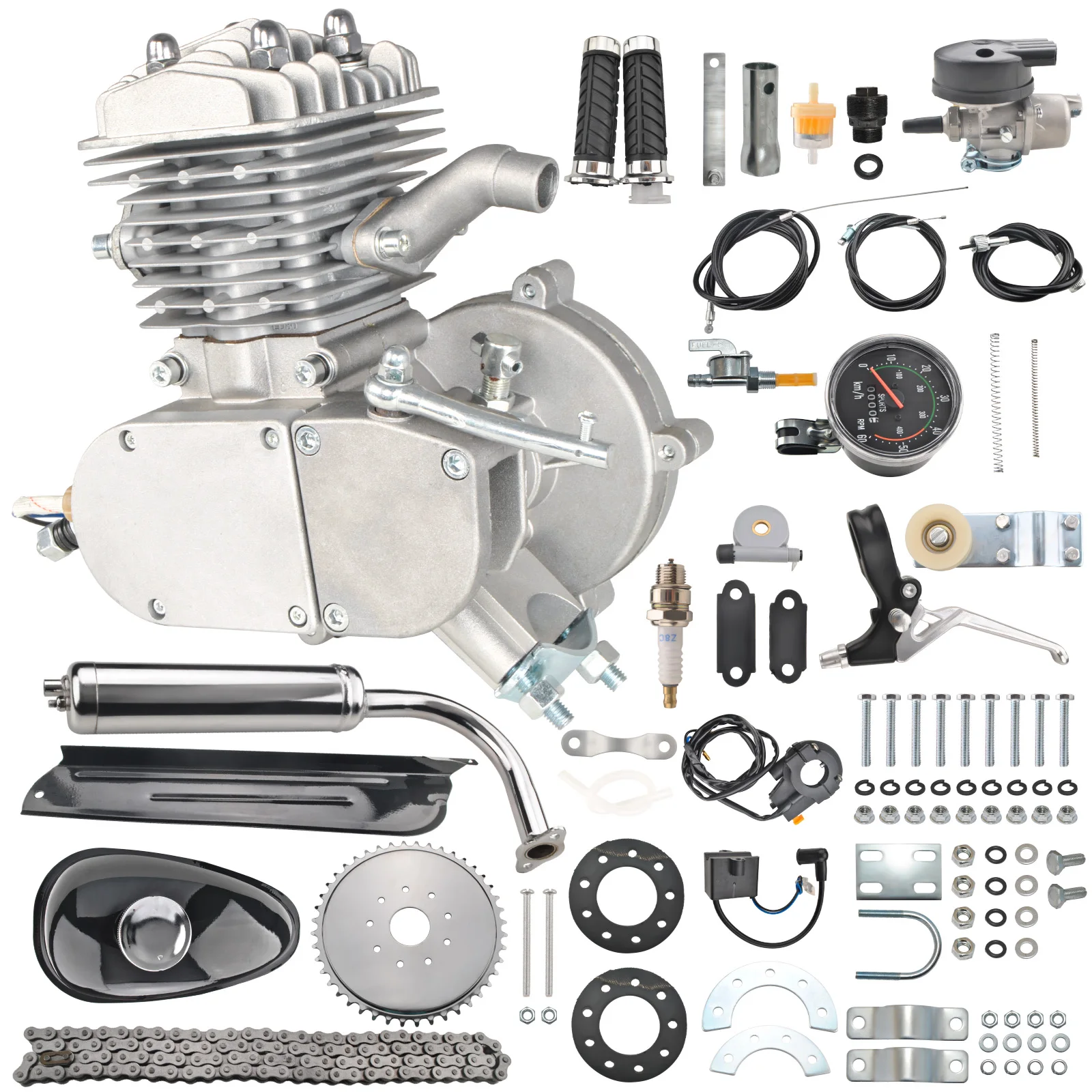 80CC Bicycle Engine Kit With Gauge