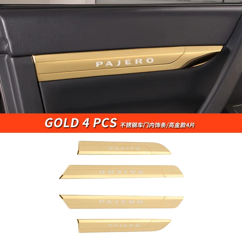 For Mitsubishi Pajero accessories v93v97v98 stainless steel door trim strip Pajero Montero modified decoration