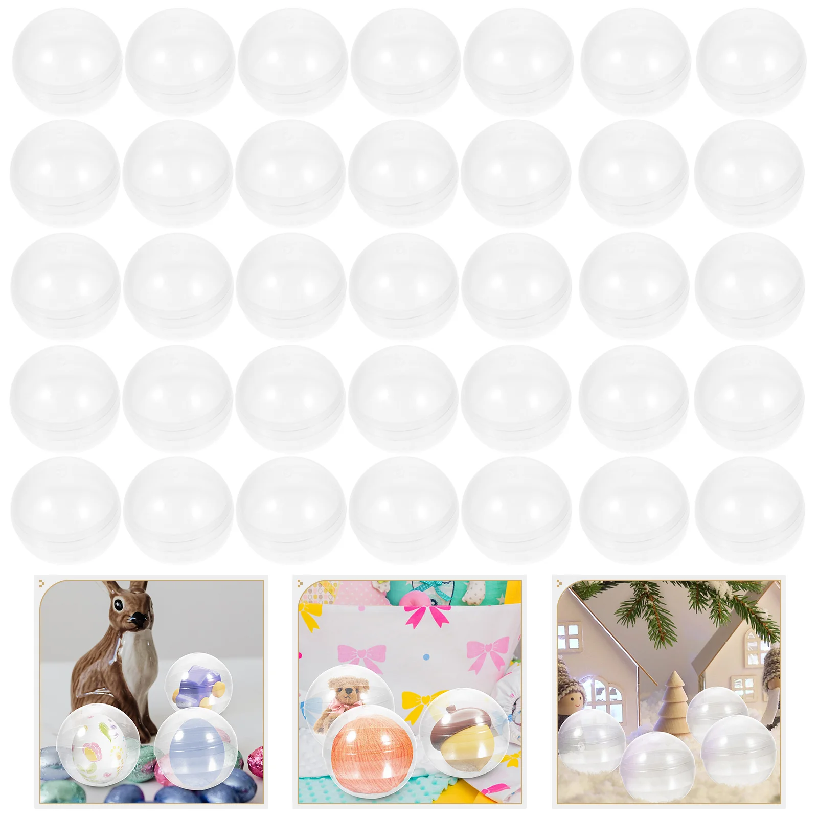 

Round Gashapon Shell Empty Ball Plastic Twisted Packaging Gift Packing Kids Claw Balls Toy Clear Toys Gumballs