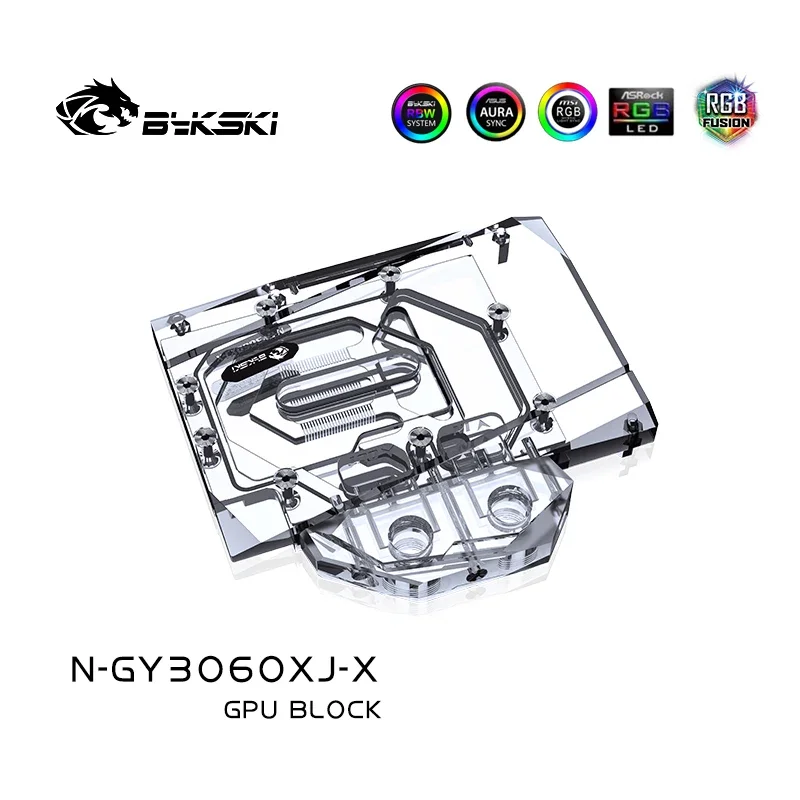 Imagem -03 - Bykski-bloco de Água Vga para Palit N-gy3060xj-x Gpu Placa de Vídeo Rtx 3060 Revisão Dupla oc Galax Rtx 3060 Pny Rtx3060ti