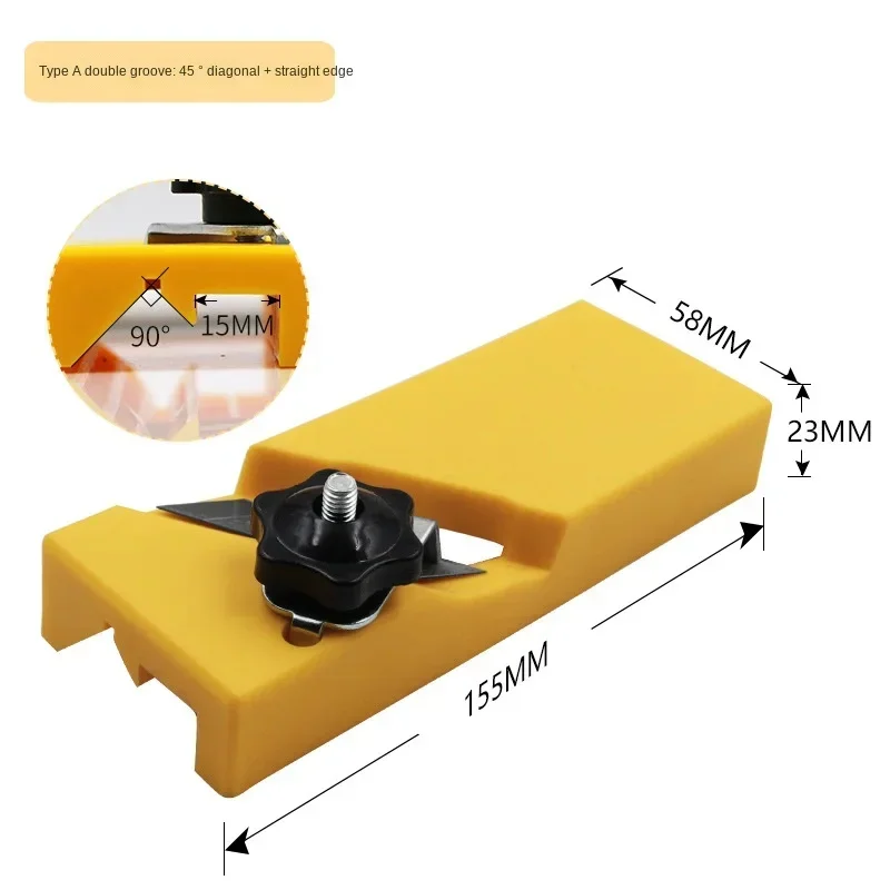 Imagem -02 - Woodworking Gypsum Board Plaina Ferramenta Edge Trimmer Plano de Mão Borda Drywall Planos de Mão Borda Chanfro Caixa 45 Graus 60 Graus