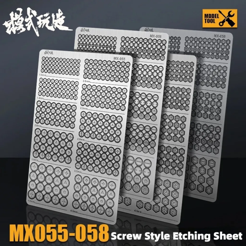 MX055 304 Paslanmaz Vida Tarzı Gravür Levha Gundam Gunpla GK Askeri Model Detay Modifikasyon Araçları DIY Hobi Zanaat Aracı