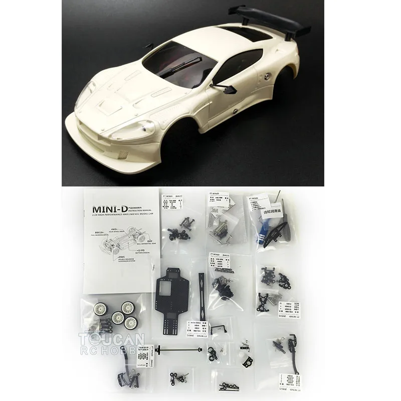 

RC Body Shell Car KIT with Chassis Servo Arm Motor Gear For DIY 1/28 Scale 4*4 MINID Racing Drifting DIY Model Toy THZH1062