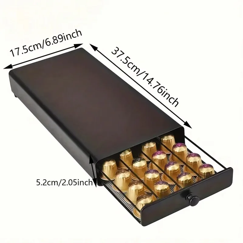 40 Pods Kaffee Kapsel Organizer Lagerung Stehen Praktische Kaffee Schubladen Kapseln Halter Für Nespresso Kaffee Kapsel Schublade