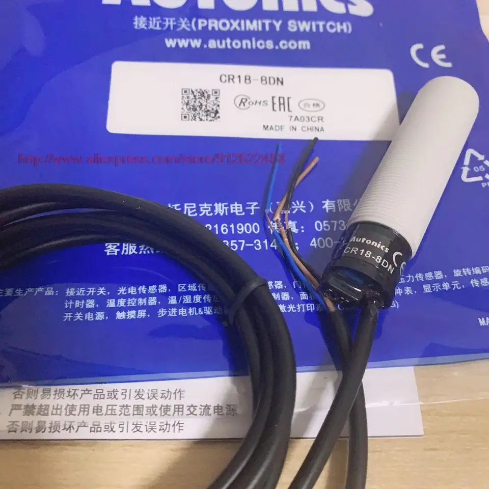 

CR18-8DN CR18-8DP CR18-8DN2 CR18-8DP2 M18 Capacitive Proximity Switch Sensor New High Quality