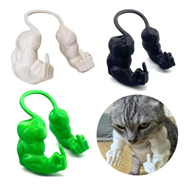 Kreatives 3D-Gedrucktes Muskelarm-Haustier-Spielzeug Lustiges Fake-Muskelarm-Kauspielzeug Interaktives Haustier-Spielzeug für Hunde und Katzen Tägliche Unterhaltung