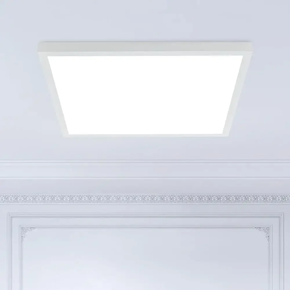 Dimmable 2x2 Surface Mount LED Panel Light 3 Color Temperature 3000K 4000K 5000K Energy Saving Flush Mount Ceiling Light
