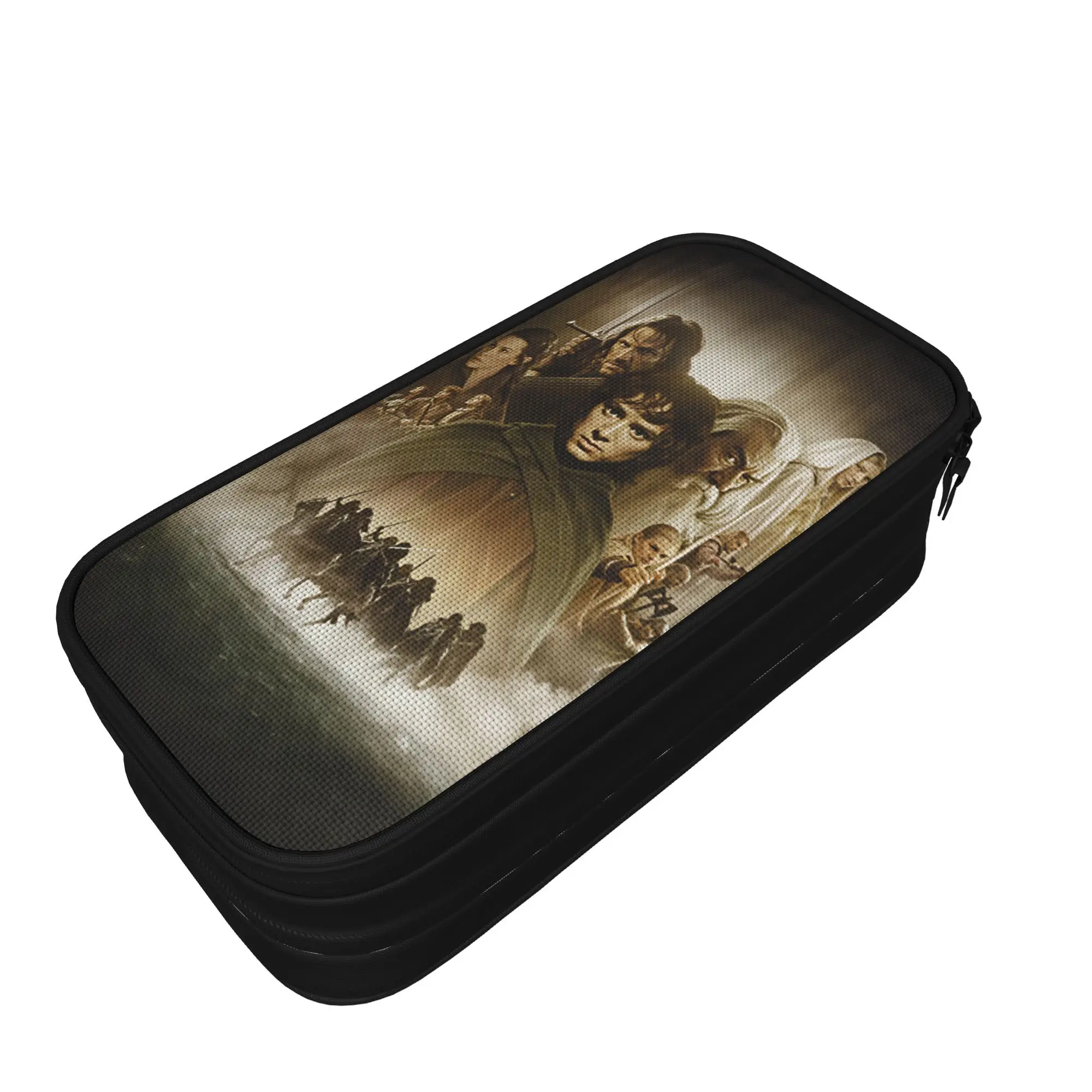 Lords of the Rings Pencil Case  Large Pencil Pouch Boy Girl Canvas Kawaii School Pencil Cases Design Stationery