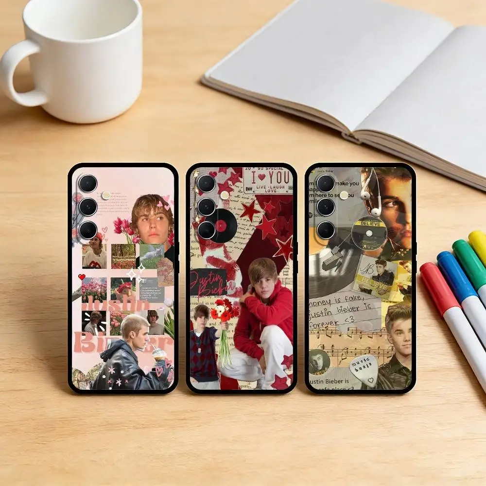 

AAA Justin B-Bieber Phone Case For Samsung S25,S24,S21,S22,S23,S30,Ultra,S20,Plus,Fe,Note,10,9,5G Black Cover