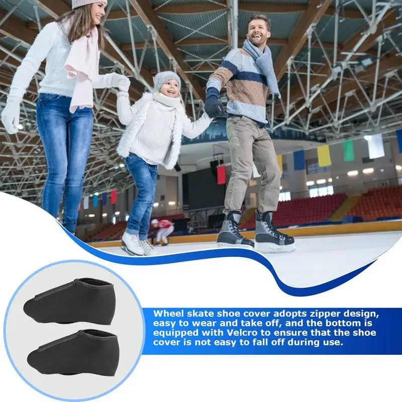 Roller Skate Shoe Covers 1 Pair Skating Neoprene Quad Skates Protector Improve Sports Shoe Protection Waterproof Design For