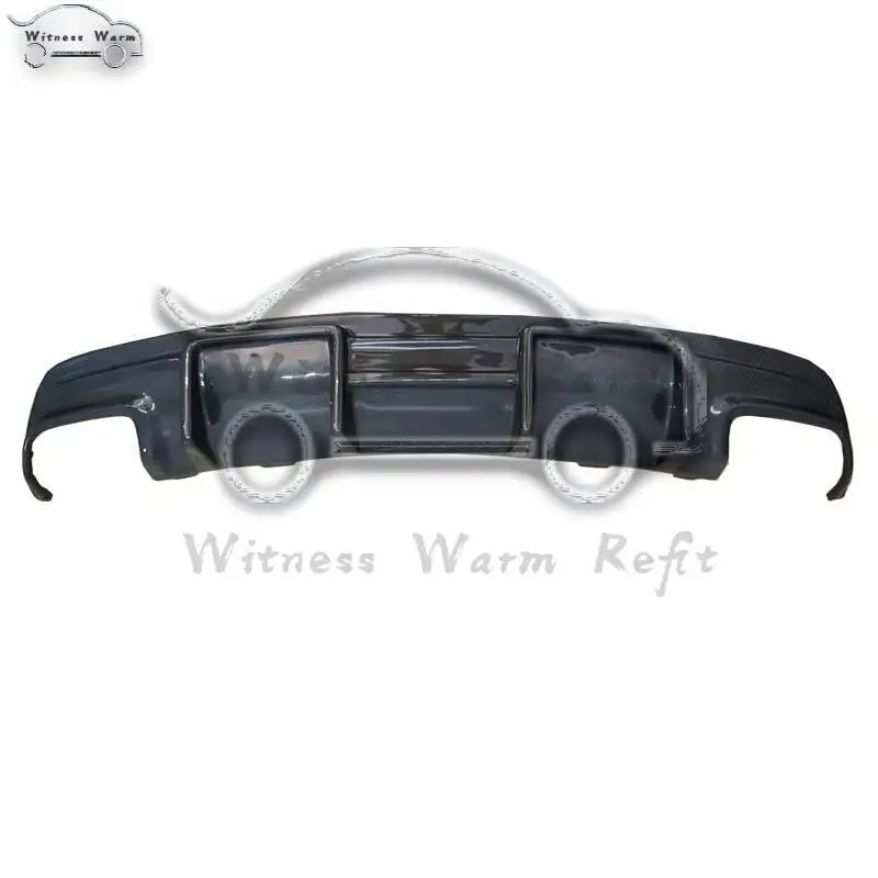 ناشر سبويلر للشفاه الخلفية من ألياف الكربون لبنز Cla Class W117 Cla200 Cla250 Cla260 Cla45 2014-2019 Frp مع 4 - عادم المخرج
