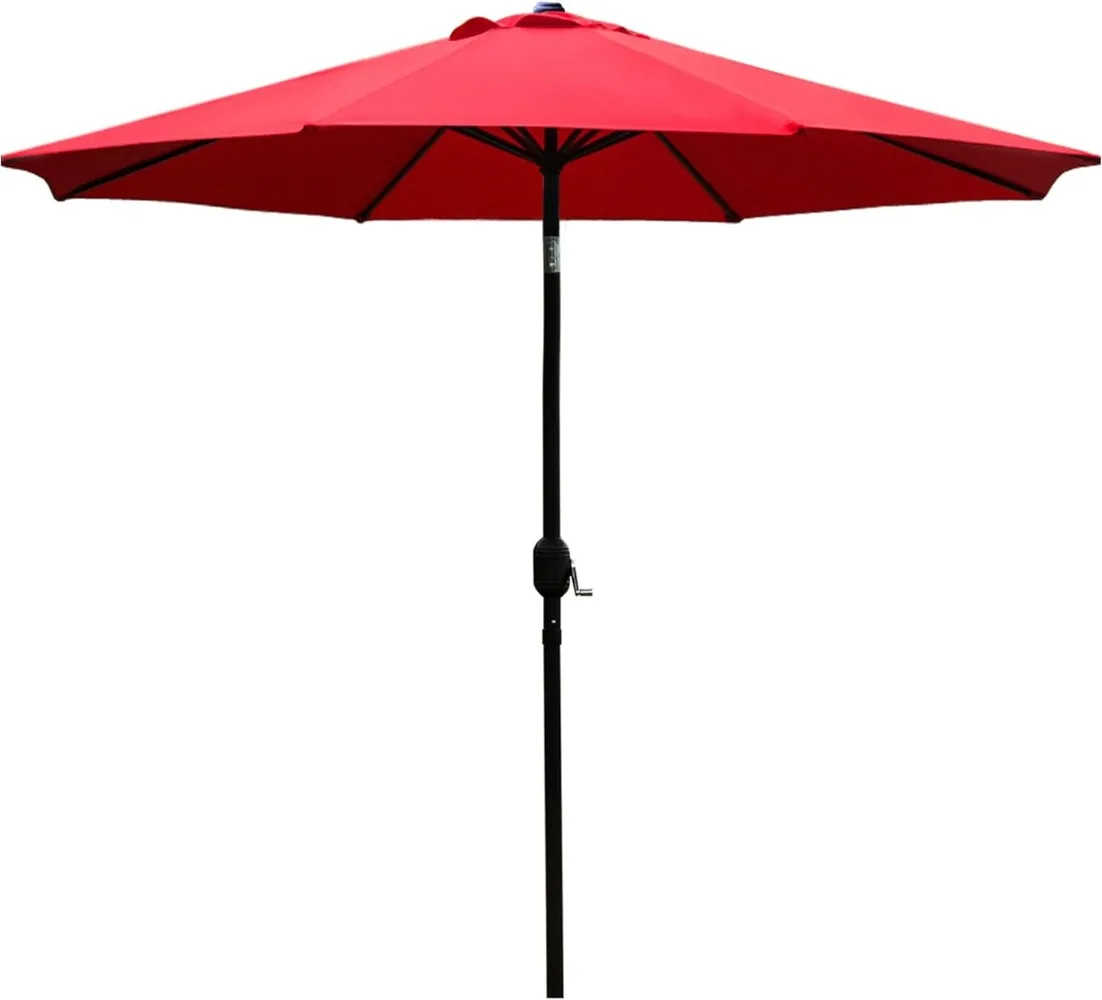 Sunnyglade 9' Patio Umbrella Outdoor Table Umbrella with 8 Sturdy Ribs