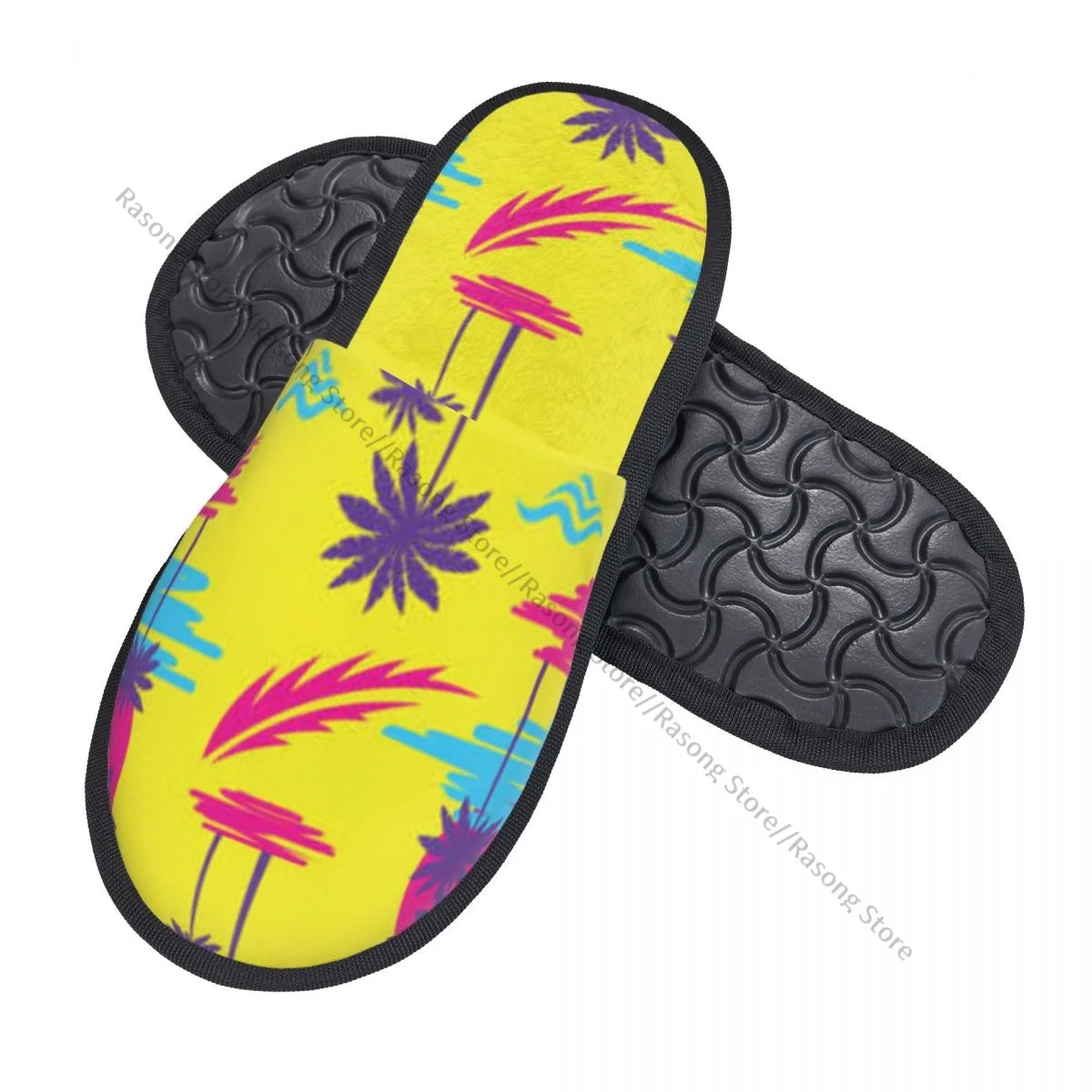 Winter Slipper Woman Man Fluffy Warm Slippers Tropical Summer Paradise Coast Beach House Slippers Shoes