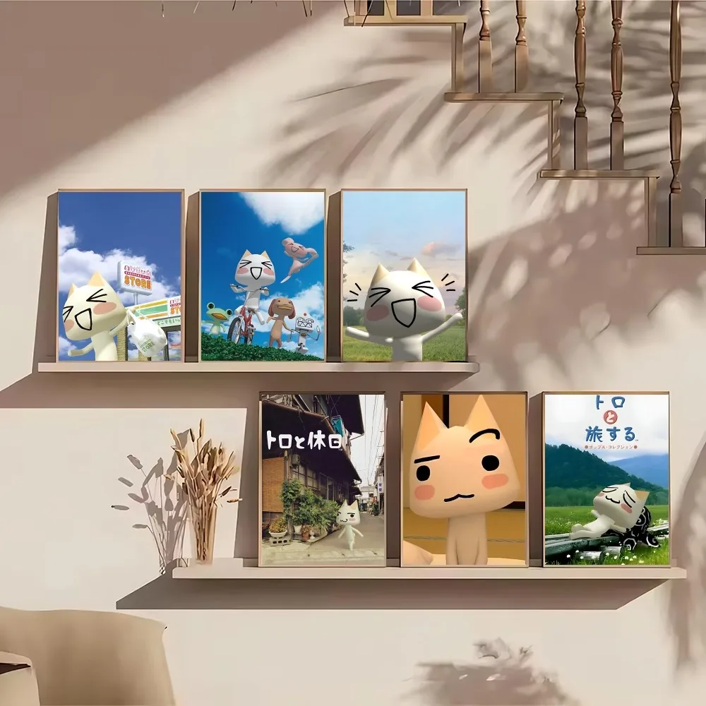 

Inoue Toro CUTE Cat Hot Classic Movie Poster HD art sticky wall waterproof home living room bar decoration