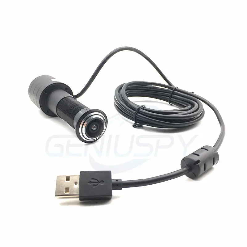 Geniuspy 1.66MM Fisheye Lens Door Hd Camera Eye Viewer Peephole 1080P 2MP 720P OTG Type-C Free Driver Wide Angle Usb Web Cam