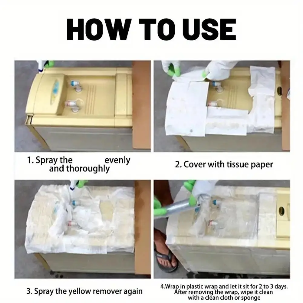 Plastic Remove Yellowing Cleaning Agent |Air Conditioning Washing Machine Renovation | Anti Oxidation Appliances Cleaning Supply