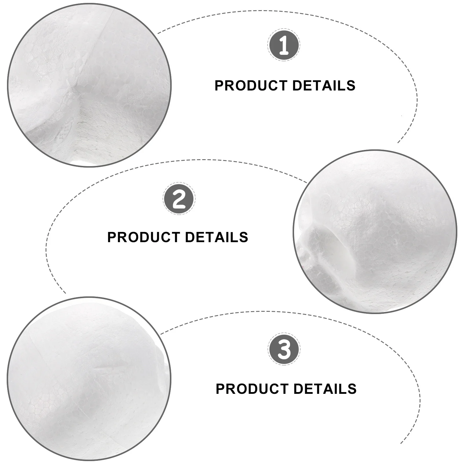 

10Pcs Ghost Head Festival Pendant DIY Skull Crafts Creative White Embryos DIY Supplies Halloween Decorations