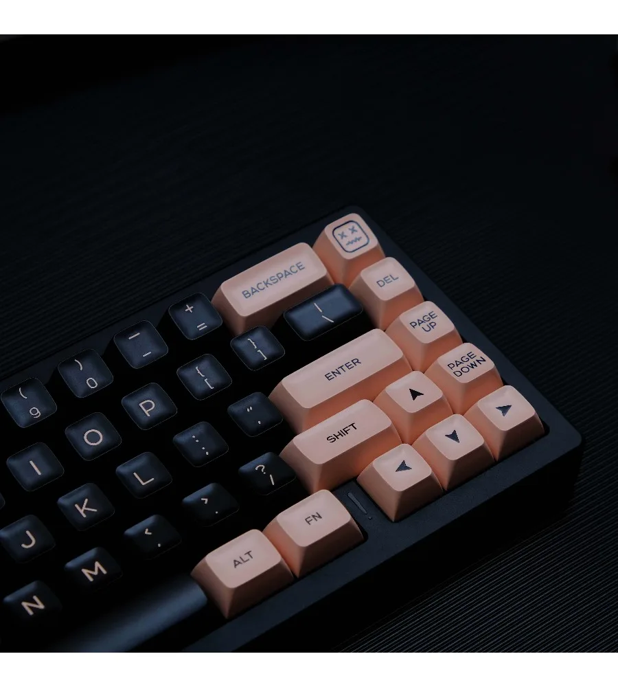 Keycaps Full set of customized mechanical keyboard 98 87 Night Sakura theme keycaps SA height PBT two-color injection molding