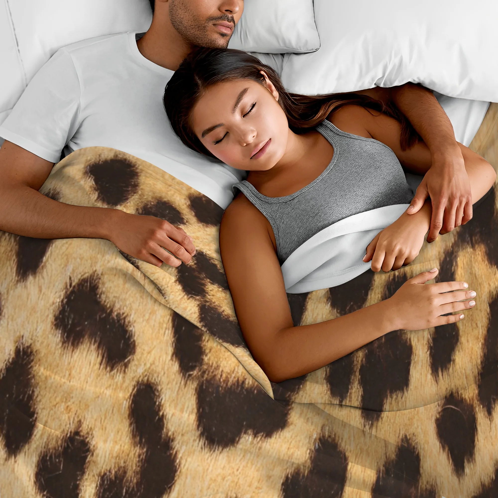 بطانية الفانيلا العصرية بطباعة الفهد ناعمة ودافئة، مثالية للأرائك والأسرة والمكاتب والسفر #2