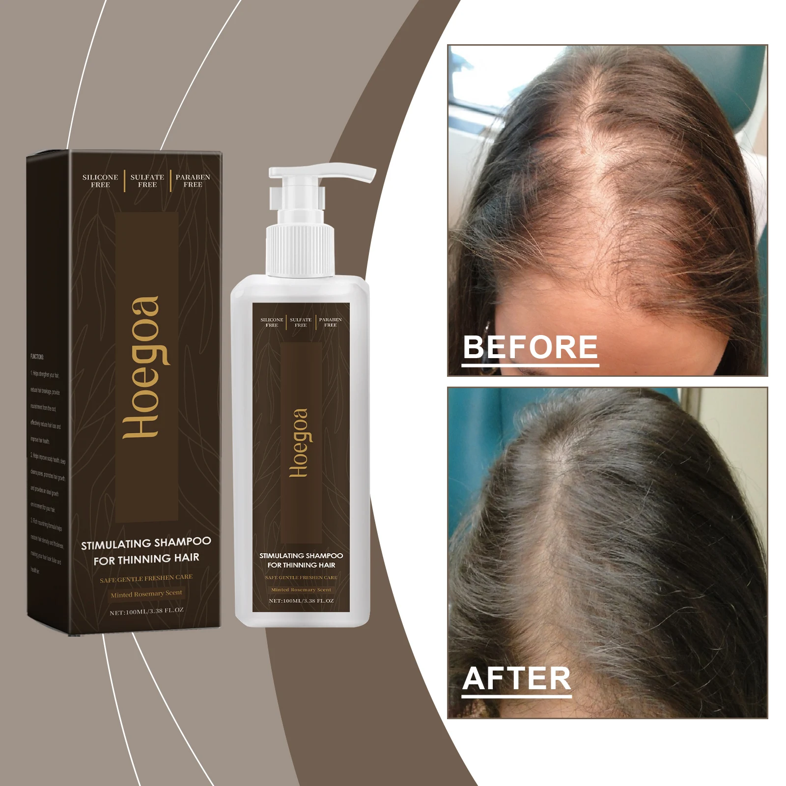 

100 мл шампунь для контроля жирности, увлажняющий, для улучшения кожи головы, против перхоти, глубокое очищение кожи головы, против зуда, разглаживающий шампунь для ухода за волосами