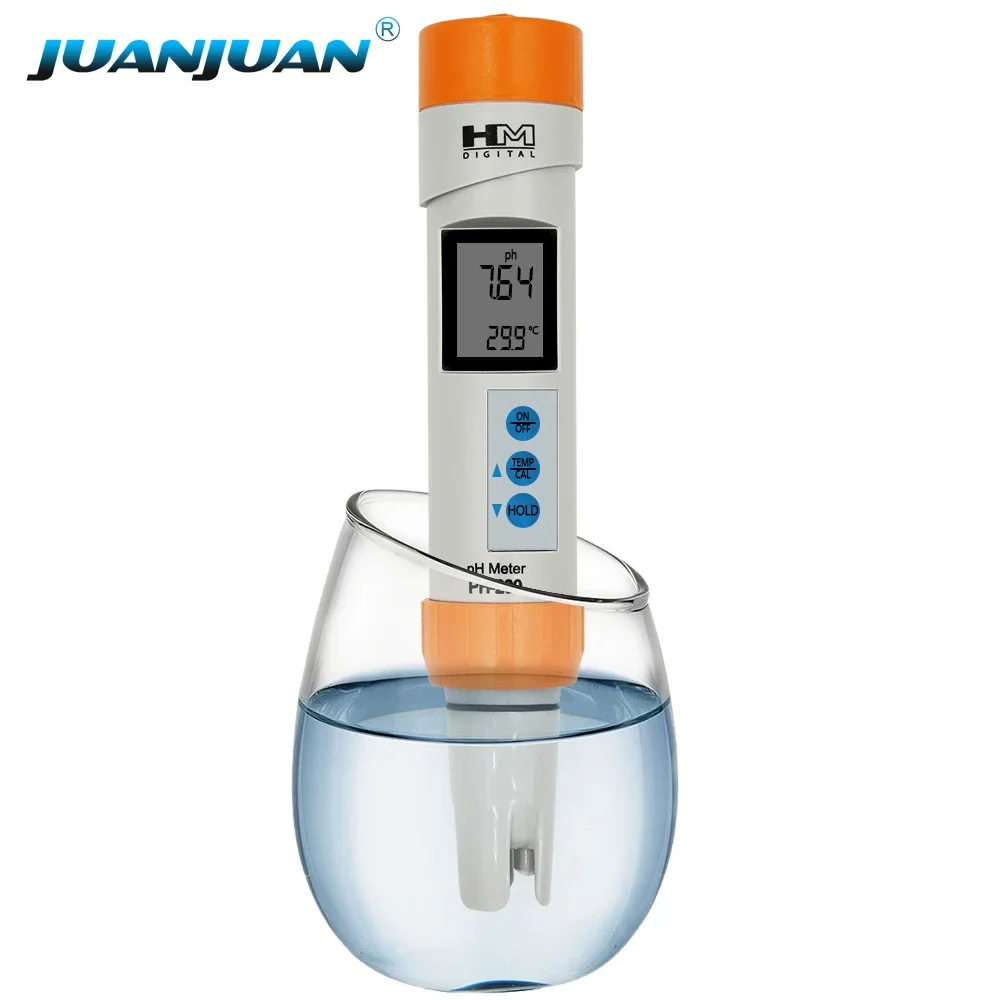 HM PH-200 Pocket Pen Type Portable Digital Ph Taster Meter for Aquarium Pool Water Laboratory with Automatic Calibration