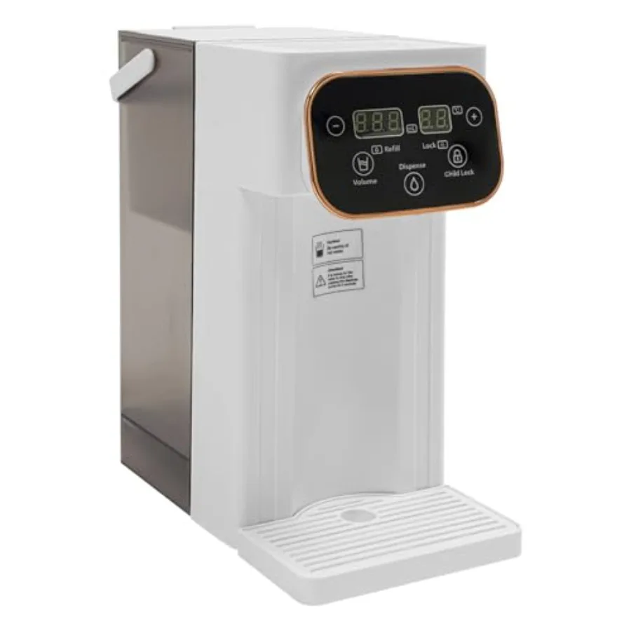 

Countertop Instant Hot Water Dispenser 5.51x9.06x11.22in Electric Boiling Water Heater with Adjustable 12-Gear Temperatures 8-G