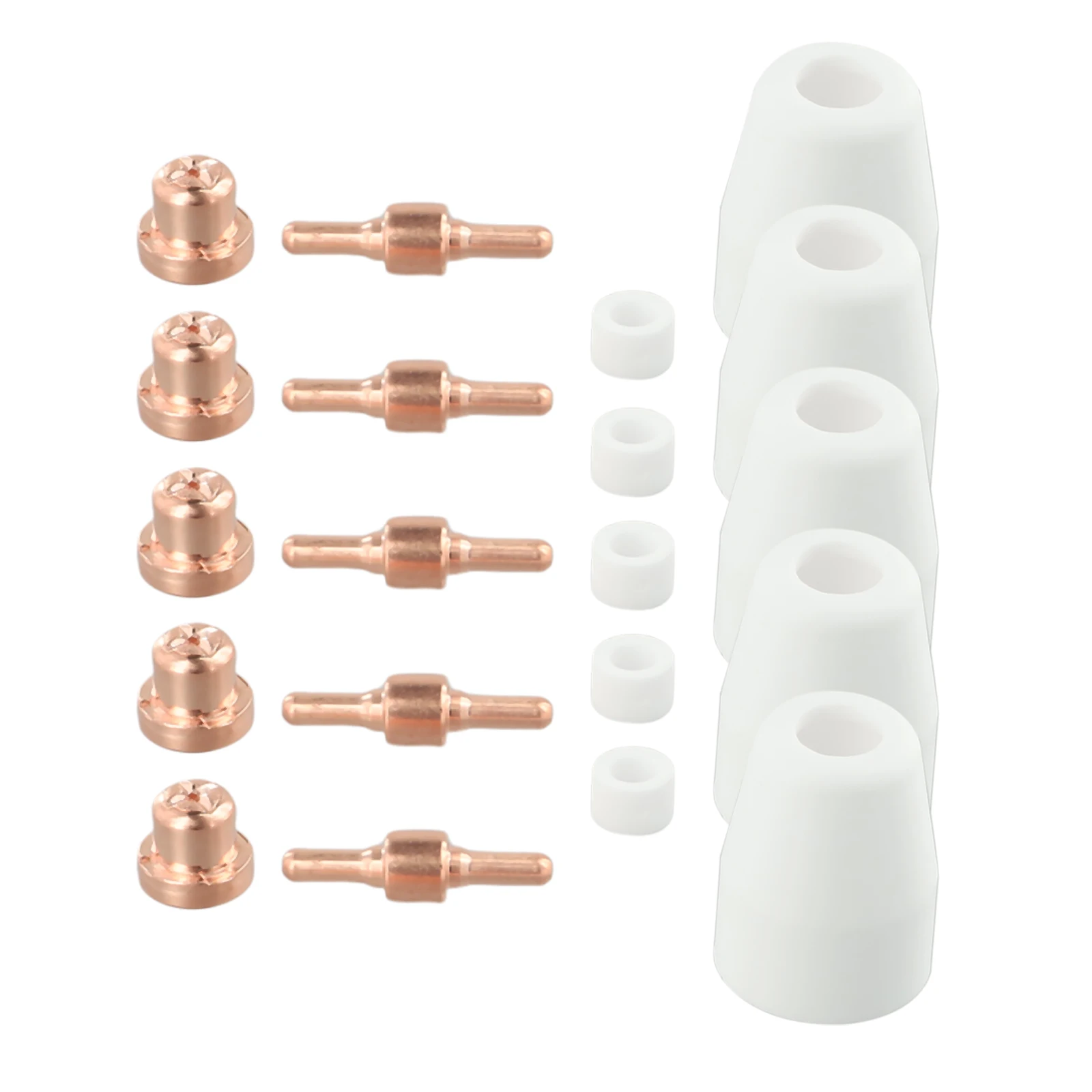 

PT31 CT312 CUT4050 Plasma Cutter Cutting Torch Consumables 20pcs Tips Nozzles for Berlan Super160 Super160P etc
