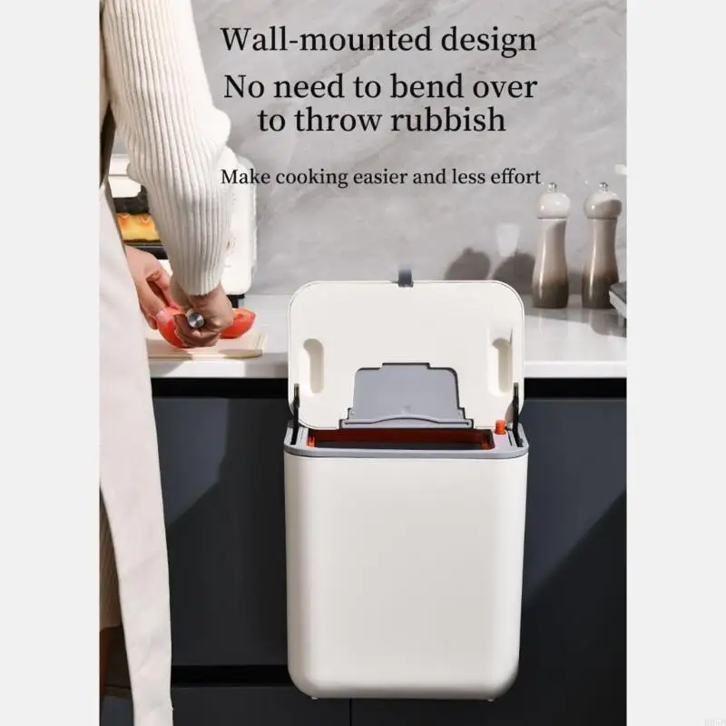 9L Kitchen Compost Bin with Lid Compost Bin Gabage Bin Perfectly for Countertop or Under Sink Storage B95B