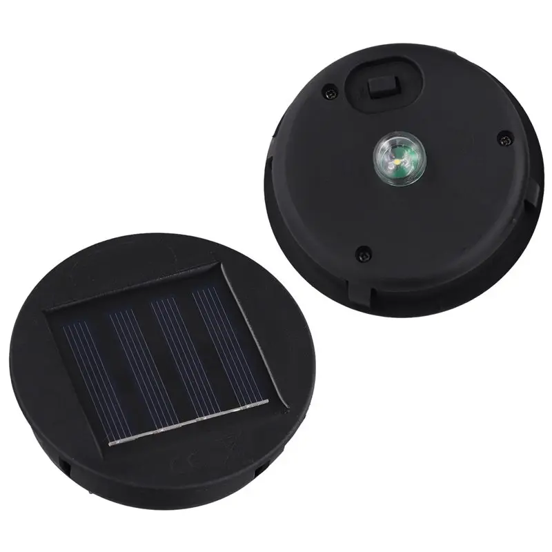 ABZL 8 Pack Solar Lights Replacement Top Solar Panel Lantern Lid Lights , Lantern Light Replacement , Garden Patio Decor