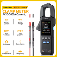 FNIRSI DC AC Clamp Seter 10000 Count Digital Multimeter 600A Current Clamp Tester NCV Multimeter Tool DMC-100