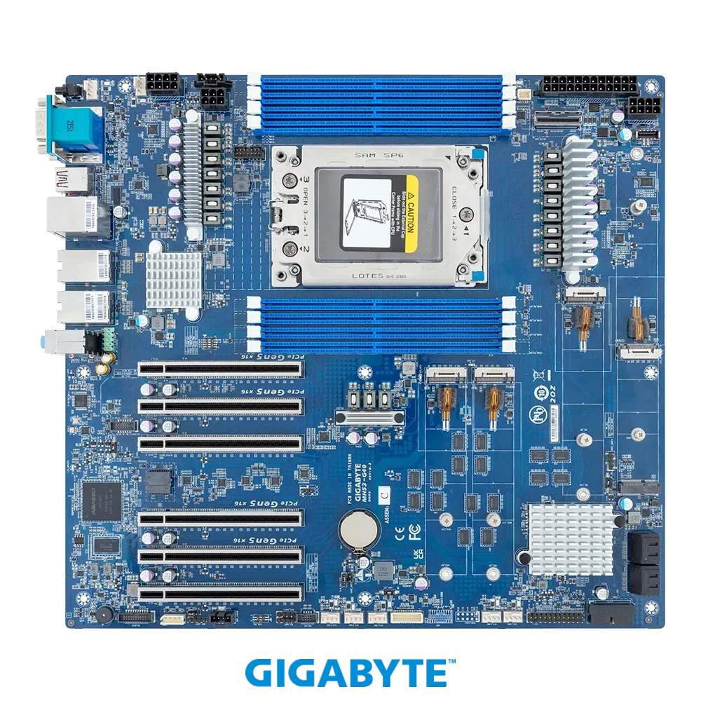 New giga byte MH53-G40 WRX90 Workstation Motherboard Support AMD Ryzen Threadripper 7000WX 9000 WX Series Processor