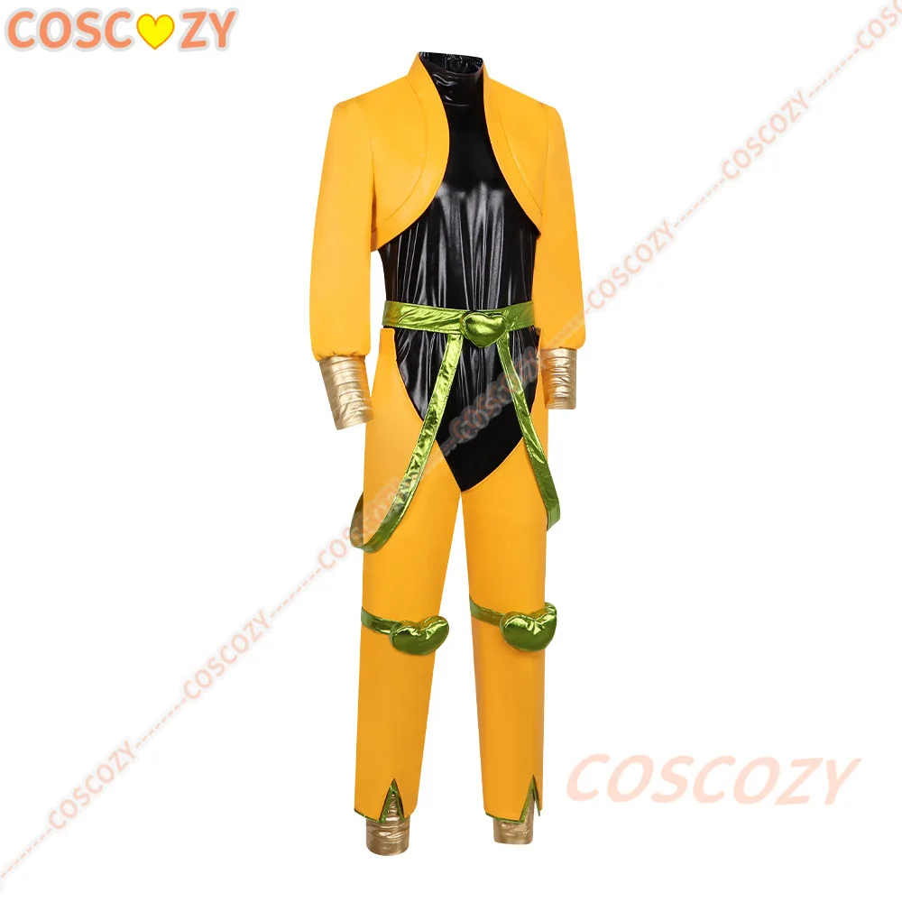 Anime Dio Brando Cosplay Costumes Yellow Uniform Wig Outfit Halloween Carnival Party Prop For Women Men Cosplay Accessories