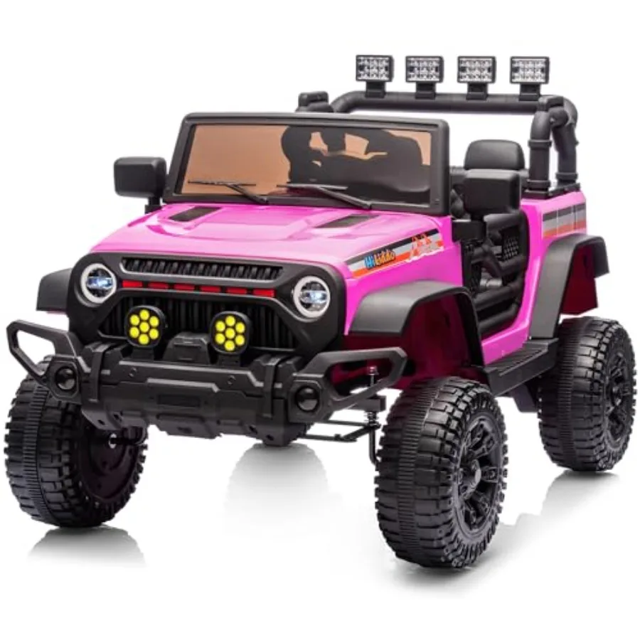 

12V Ride on Car Truck Electric Vehicles Car Ride on Toy for Toddlers w/Remote Control - Pink