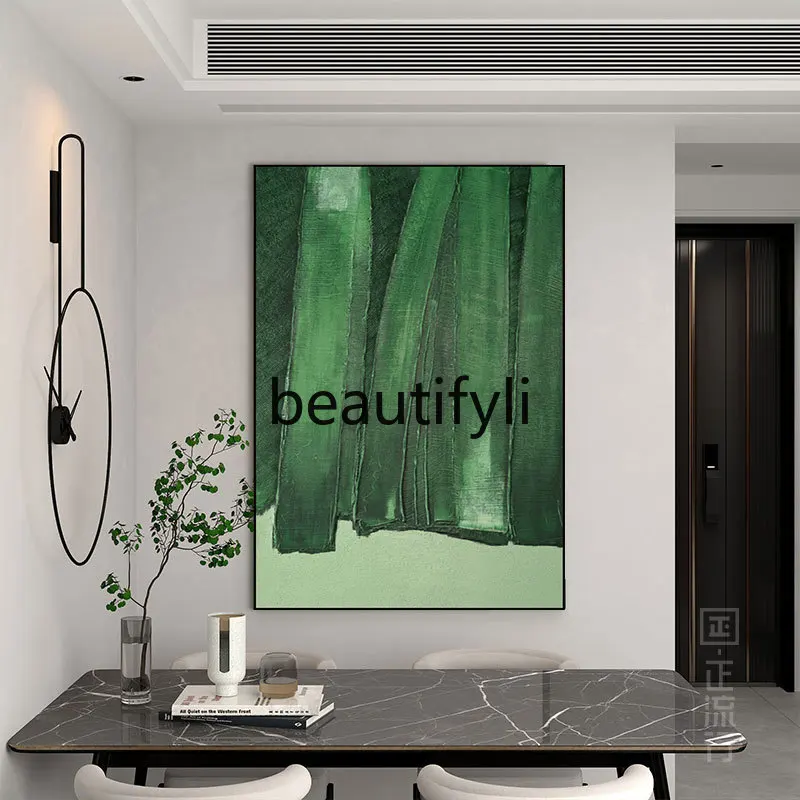 Living Room Hand-Painted Texture Oil Painting Simple Modern Abstract Entrance Sofa Background Wall Decorative Painting