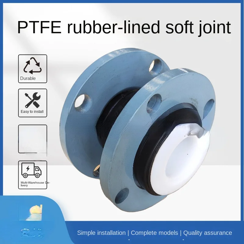 

Factory Sale Single Ball Lining PTFE Rubber Joint Acid and Alkali Resistant Pp Flange Rubber Expansion Joint Compensator