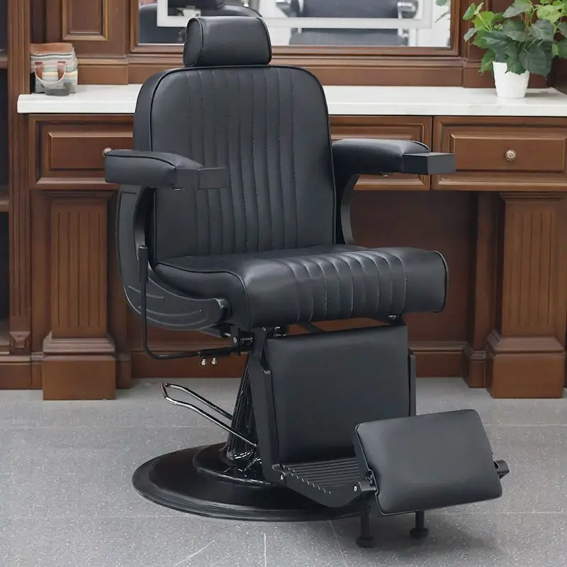 Barber shop beauty salon chair hair lift can be put down barber salon special hair cutting seat trimming