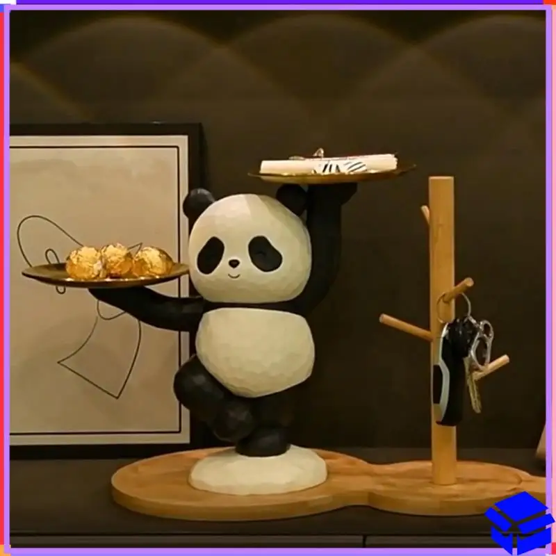 

Reliable Resin Panda Key Storage Tray, Desktop Decoration, Cute Desktop Storage Rack For Entryway And Bedroom, Home Decor