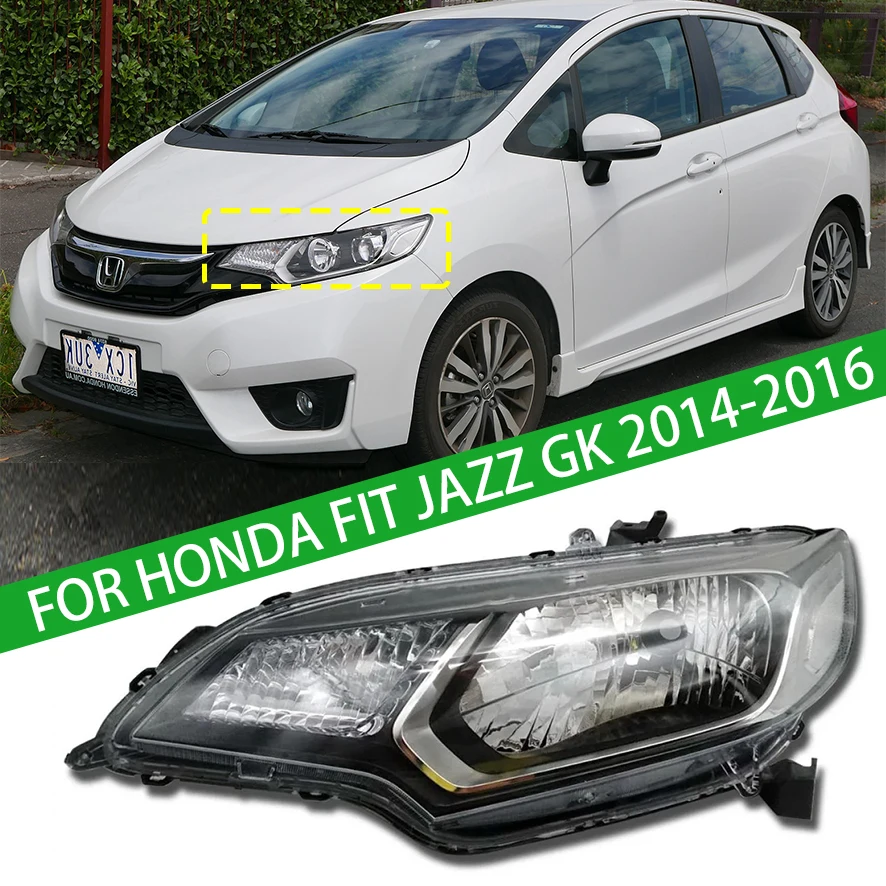 

For Honda Fit JAZZ GK 2014 2015 2016 Front Bumper Head Light Headlamp Driving Headlight Turn Signal Light