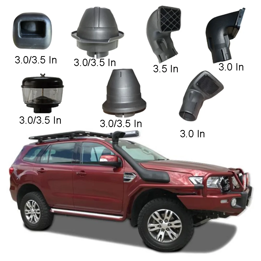 

Car Accessories 3.0" 3.5" Car Universal Snorkel Head Air Ram Snorkel Kit Head Square Mushroom Head for all model