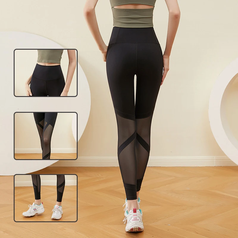 Sexy Leggings Voor Dames Zomer Hoge Taille Broek Slanke Mesh Panty Sport Dans Yoga Broek Broek Vrouwen Fitness Leggings Dames