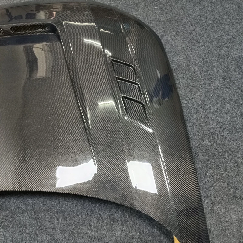 A4 B9 غطاء محرك السيارة عالي الجودة من ألياف الكربون لأودي A4 B9 2016-2020 #6