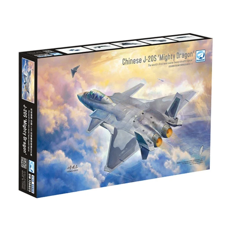 Dream Model DM720023 Airplane Model 1/72 Chinese J-20S' Mighty Dragon 2-seater Stealth Fighter Model Toys for Modeling Hobby DIY