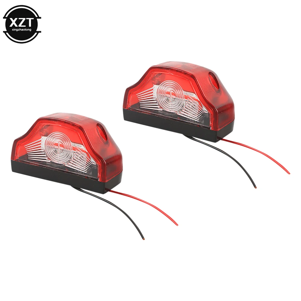 

3 LED Number Lamps E9 Waterproof for Lorry Truck Trailer White Light 12V-24V Car License Plate Light