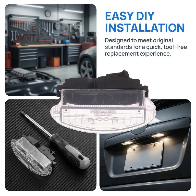 

Car License Plate Lamp Holder Without Bulb Compatible with 7700410754 Models Rear Number Plate Lighting Solution
