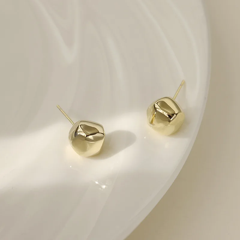 925 Silver Stud Earrings Women Style Cute Sweet Jewelry Accessories Simple Fashion Jewelry Accessories